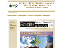 Tablet Screenshot of misiones.meridabadajoz.es